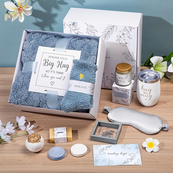 Sympathy Gift Baskets Sympathy Gifts for Loss of Loved One Hug in a Box for Women Bereavement Gifts Ideas Get Well Soon Gift Condolence Basket Miscarriage Thinking of You Care Package for Women - Bloomnest