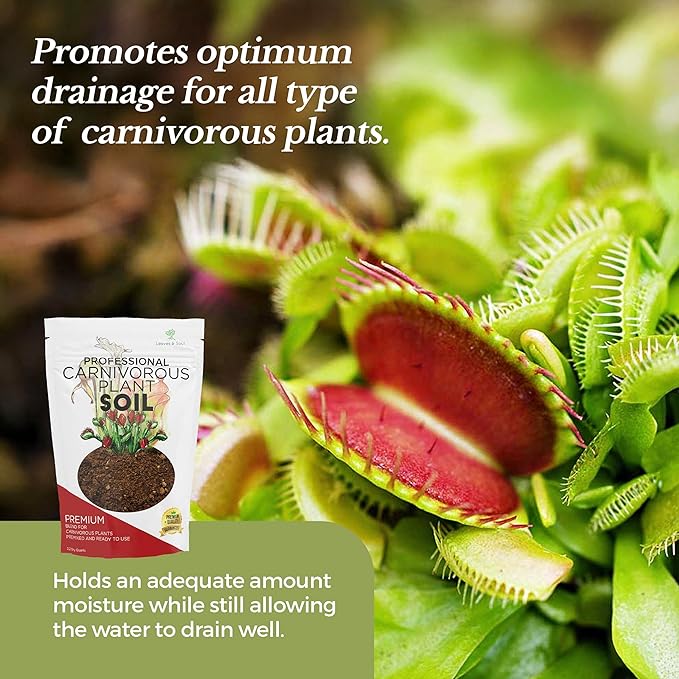 Professional Carnivorous Plant Soil | Large 2.2 Quarts Ready to Use for Venus Flytraps, Sundews, Pitcher Plants, Butterworts | Peat Moss, Coco Coir, Perlite, Dolomite | Made in USA - Bloomnest