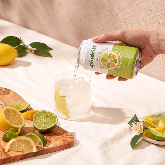 Spindrift Lemon Limeade Can 12 Ounce (Pack of 24) - Bloomnest