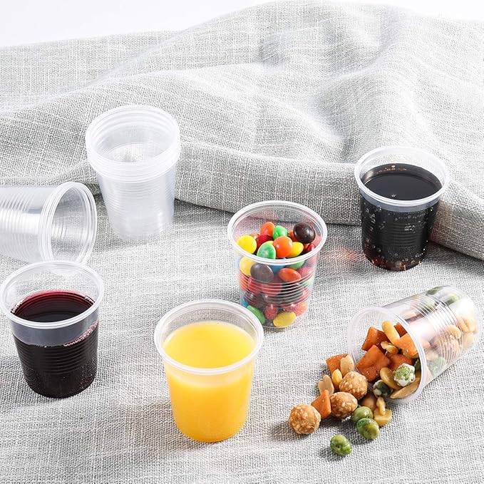 3oz Disposable Plastic Cups 500 Pack,Small Mouthwash Cups, Bulk Sample Tumblers for Home, School, Office, Parties, or Commercial Use - Bloomnest