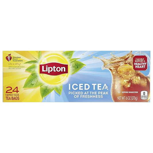 Lipton Iced Tea Family Size Tea Bags - 24 Count - Bloomnest