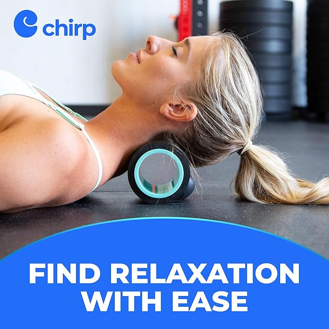 Chirp Wheel XR Massage Roller for Neck & Headache Relief – Rejuvenate Body, Spinal Care & Tension Through Thumb Pressure Release | High-Density Foam for Physical Therapy, 500lbs Capacity, 4" Mint - Bloomnest
