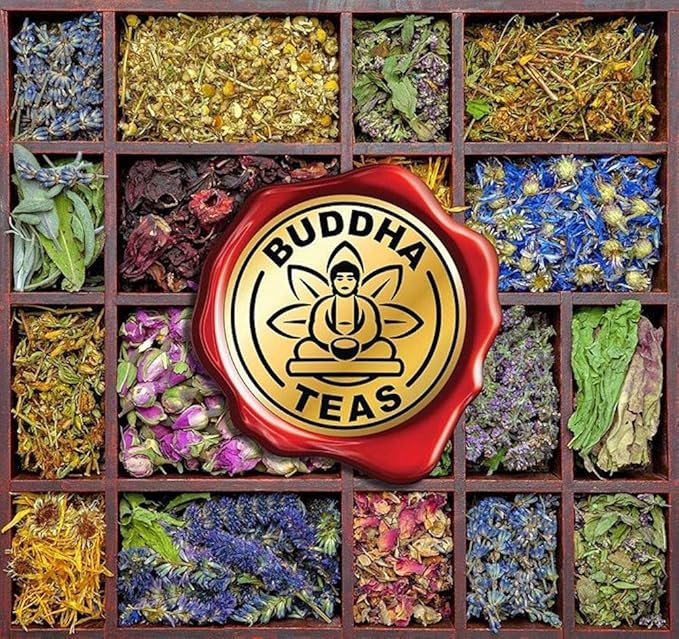 Buddha Teas Organic Blackberry Leaf Tea - OU Kosher, USDA Organic, CCOF, 18 Bleach-Free Tea Bag - Bloomnest