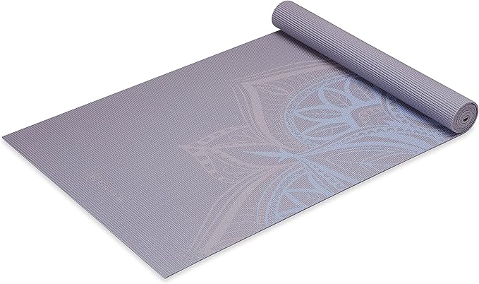Gaiam Yoga Mat - Premium 5mm Print Thick Non Slip Exercise & Fitness Mat for All Types of Yoga, Pilates & Floor Workouts (68" x 24" x 5mm) - Bloomnest