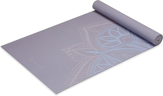 Gaiam Yoga Mat - Premium 5mm Print Thick Non Slip Exercise & Fitness Mat for All Types of Yoga, Pilates & Floor Workouts (68" x 24" x 5mm) - Bloomnest