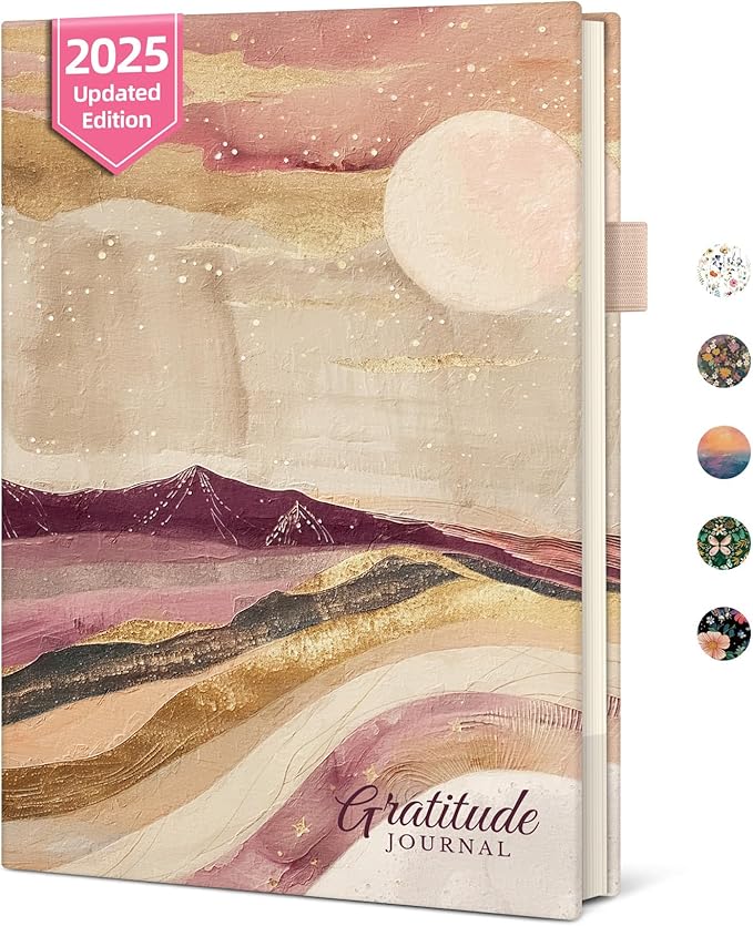 Gratitude Journal for Women – Undated Daily Mindfulness & Manifestation Journal with Prompts for Cultivate Affirmations, Positivity, Self-Care & Happiness - Landscape - Bloomnest