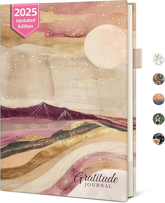 Gratitude Journal for Women – Undated Daily Mindfulness & Manifestation Journal with Prompts for Cultivate Affirmations, Positivity, Self-Care & Happiness - Landscape - Bloomnest