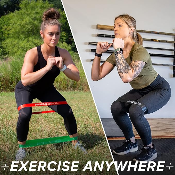 Serious Steel Fitness Mini Resistance Loop Bands | Rehab and Prehab Stretch Bands | 12" Exercise Workout Bands (Sets of 5 Pack and Sets of 10 Pack Trainer Options Available!) - Bloomnest