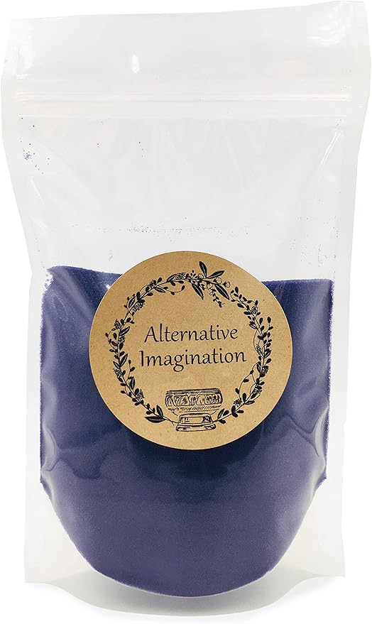 Violet Sand - Fine Sand for Zen Garden, Resin Incense Burner, Smudge Bowl, Ritual Incense, Cast Iron Cauldron, Unity Ceremony, Sensory Bin Table, Mandalas, Crafts by Alternative Imagination (1 Pound) - Bloomnest