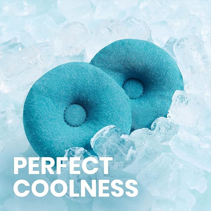 Manta Cool Sleep Mask – Blackout Eye Mask with Reusable Cooling Pads, Zero Eye Pressure and Adjustable Strap for Soothing Cool Relief - Bloomnest