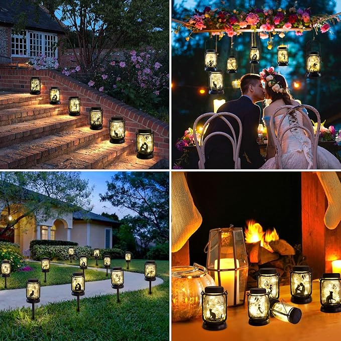 kyoryuger Dog Solar Lanterns, Dog Gifts for Women Mom Grandma, Christmas Dog Mom Gifts, Unique Birthday Gifts for Dog Lovers, Garden Decoration Outside for Yard, Patio,Backyard,Porch - Bloomnest