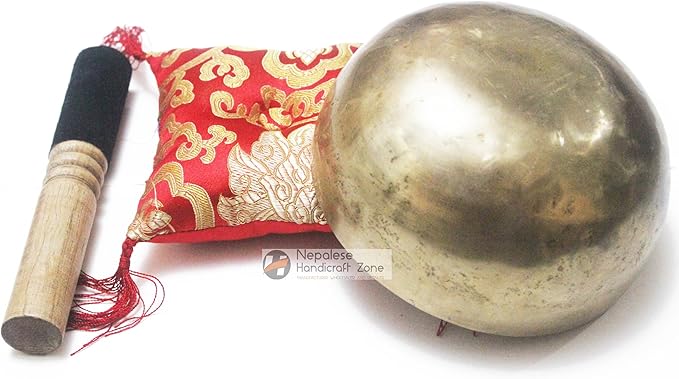 Tibetan Plain Singing Bowl - Meditation Bowl-Handmade Bowl Set by Nepalese Handicraft Zone (7") NepaleseHandicraftZone