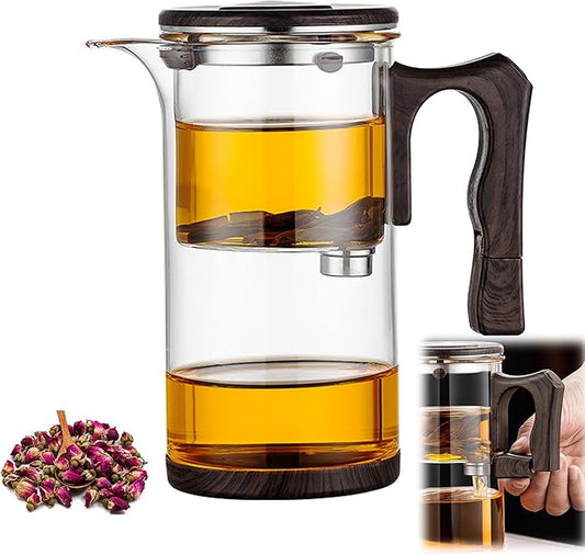 Tea Pot - 750ml/25.4oz Magic Witchcraft Glass Teapot with Strainer Loose Leaf Tea Innovative Water Separation Magnetic Teapot,Borosilicate Glass Tea Infuser Elegant Gift Packaging - Bloomnest
