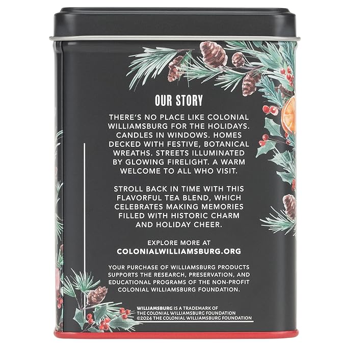 Harney & Sons Holiday Heritage Colonial Williamsburg Blend | Black Tea with Warm Apple, Cinnamon, and Orange Peel,20 Count (Pack of 1) - Bloomnest