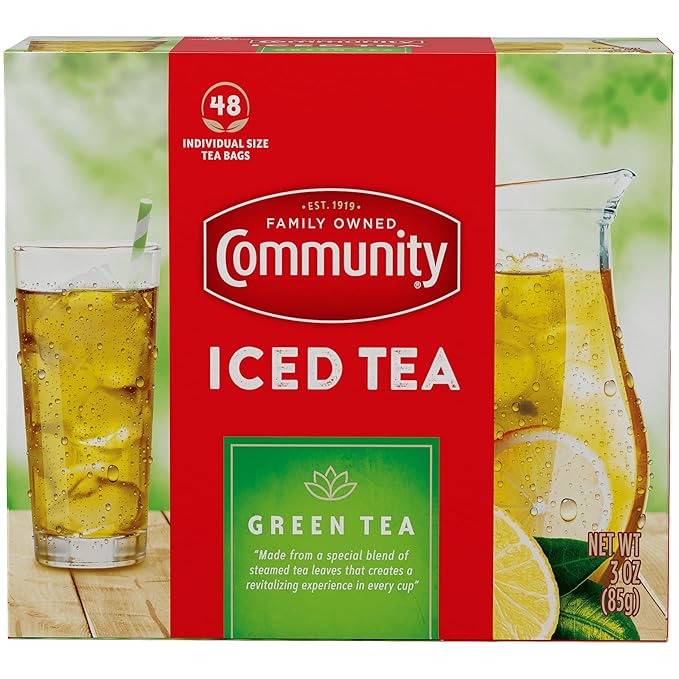 Community Coffee Green Tea, 576 Individual Size Tea Bags, 48 Count (Pack of 12) - Bloomnest