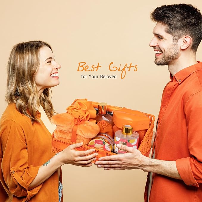 Valentines Day Gifts for Women Gift- 23-Piece Bath & Body Gift Basket Set for Women, Bath Gift Set, Spa Gift Baskets | Mothers Day Gifts for Mom, Christmas, Birthday Gift, All Occasion Present for Her