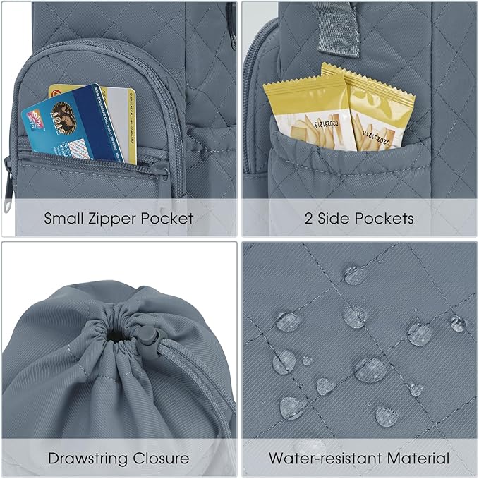 sportsnew Water Bottle Holder with Strap 32oz 40oz Insulated Water Bottle Carrier Sling Bag with Phone Pocket Crossbody sportsnew