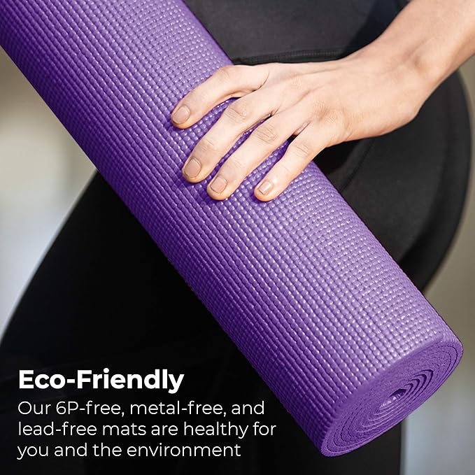 Hello Fit 10-Pack Yoga Mat, 68" x 24" Non Slip Exercise Mat, 4mm Thick Gym Mat for Fitness and Stretching, Bulk Non Toxic Yoga Mats for Schools and Studios - Bloomnest