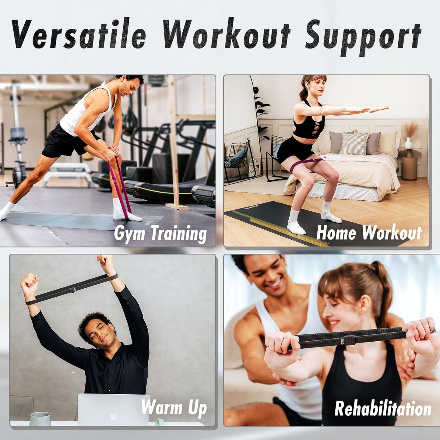 VRTX Swift Bands for Glutes & Legs Exercise | Booty Bands for Home & Gym Workout | Fabric Resistance Bands with Soft Mesh Cloth | Skin-Friendly, Non-Slip Hip Circle – Single Pack