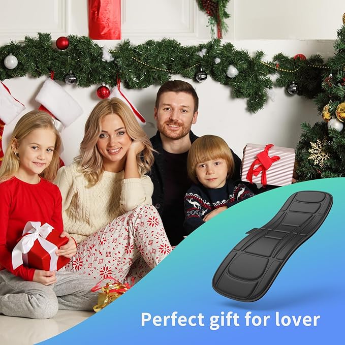 Full Body Massage Mat with Heat, Back Massager for Recliner with Lumbar Support, Heating & Vibration, Massage Chair Pad for Seniors, Office Workers & Family, Fatigue & Pain Relief in Office, Home - Bloomnest
