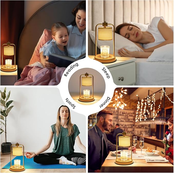 Candle Warmer Lamp Electric with Timer: Wax Melts for Warmer Yankee Candles Large - Dimmable Candle Warmer for Birthday Christmas Gift Bedroom Home Decor - Bloomnest