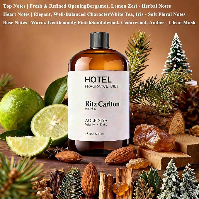 Hotel Scent Essential Oil Hotel Collection Waterless Diffuser Oil - Premium Fragrance Oil for Ultrasonic and Waterless Diffusers and Crafting (16.9 Fl Oz (Pack of 1) - Bloomnest