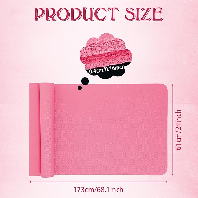 10 Pack Yoga Mats Bulk, 68'' x 24'' x 4mm Thick Yoga Mats for Kids and Adult Gym Mats Bundle Latex Free Exercise Mats with Non Slip Texture for Outdoor Yoga, Pilates or Workout - Bloomnest