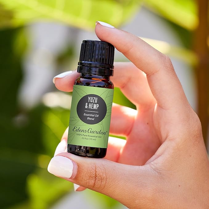 Edens Garden Yuzu & Hemp Essential Oil Blend- 100% Pure Premium Grade, Undiluted, Natural, Therapeutic, Aromatherapy, The Best for Diffusing, Skin, Face, Candle 10 ml (.33 fl oz) EdensGarden