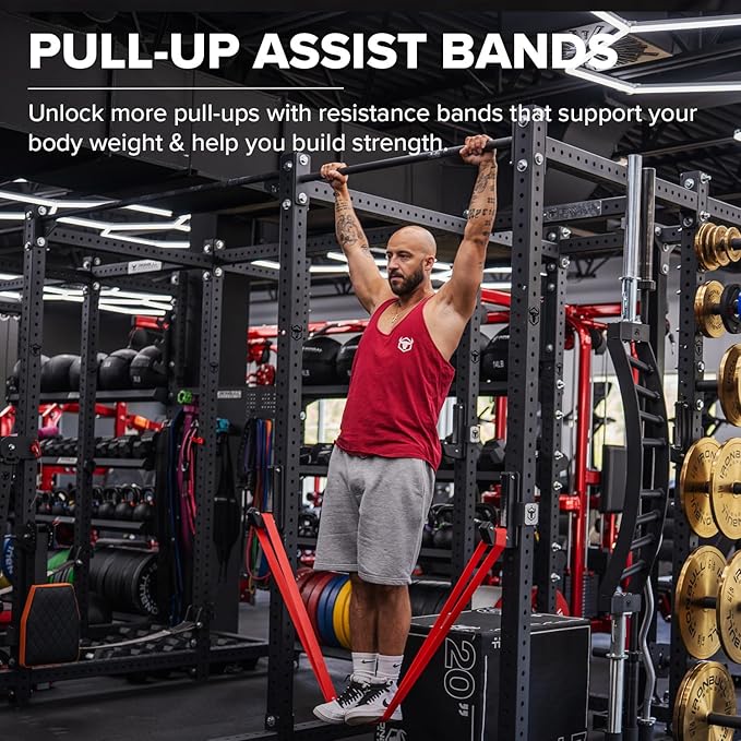 Pull Up Bands, Resistance Bands (Set of 5) – Pull Up Assistance Bands Set – Exercise Workout Bands for Working Out, Strength Training, Stretching & Physical Therapy - Bloomnest