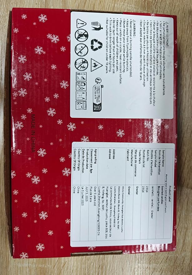 6 Pack Christmas Scented Candles with Natural Soy Wax, Long Lasting Aromatherapy Soy Candles for Home Scented, Christmas Candles Gift Set for Women & Friends - Bloomnest