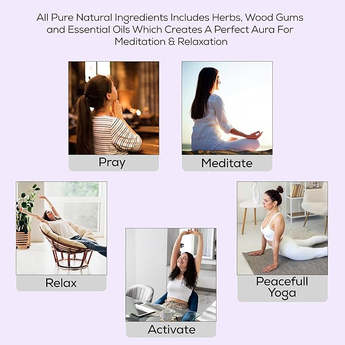 Raajsee Amber Incense Sticks 100 Gm Pack-100% Pure Organic - Natural Hand Rolled Free from Chemicals-Insence for Church,Relaxation, Meditation & Sensual Therapy RAAJSEE
