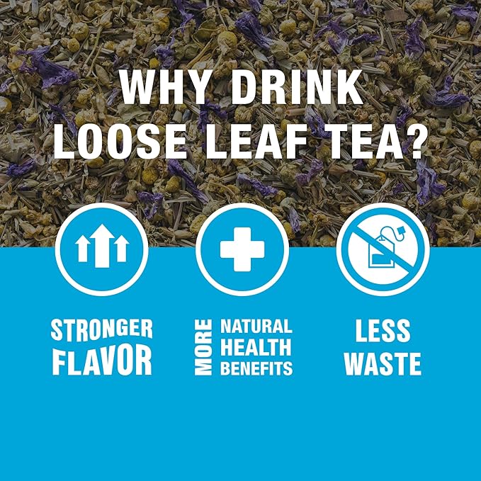 Tiesta Tea - Lavender Chamomile Herbal Tea, Loose Leaf, Calming Blend with Chamomile, Lavender, Lemongrass, Caffeine-Free Herbal, Great for Hot or Iced Brews, Refillable Tin, 50 Cups, 2 Ounce - Bloomnest