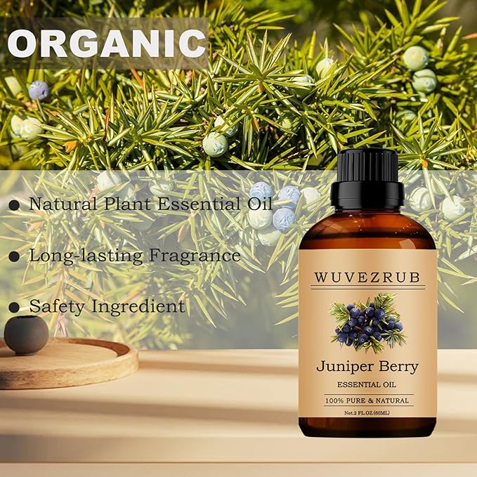 Juniper Berry Essential Oils, 60ML Pure and Natural Essential Oil for Aromatherapy Diffuser - Juniper Berry /2 Fl Oz - Bloomnest