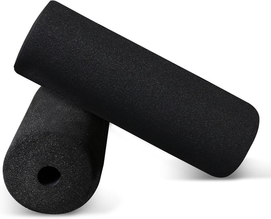 WF Athletic Supply Foam Foot Pads, Foam Roller for Gym Exercise Machines Equipment Replacements, Roller Pad for Leg Extension, PEC Deck Pads for Weight Bench, Sold by Pair (12” x 4” OD x 0.875” ID)