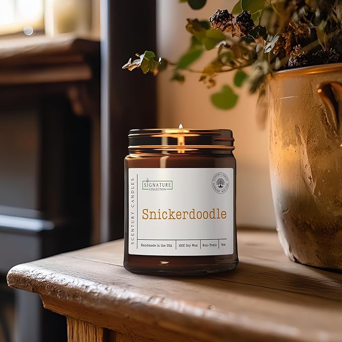 Snickerdoodle Cookie Scented Candle, Many Scents to Choose from, All Natural Non-Toxic Soy Wax, Handmade in The USA (Snickerdoodle) - Bloomnest