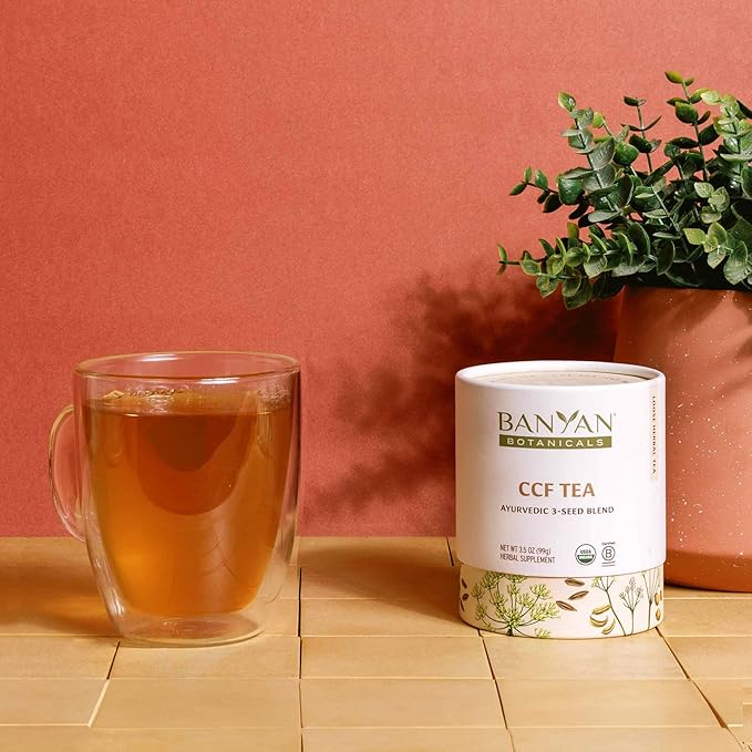 Banyan Botanicals CCF Tea (Cumin, Coriander, Fennel) – Organic Digestion Tea – Traditional Ayurvedic Detox For Supporting Digestion & Gentle Cleansing – 3.5 oz – Non-GMO Sustainably Sourced Vegan - Bloomnest