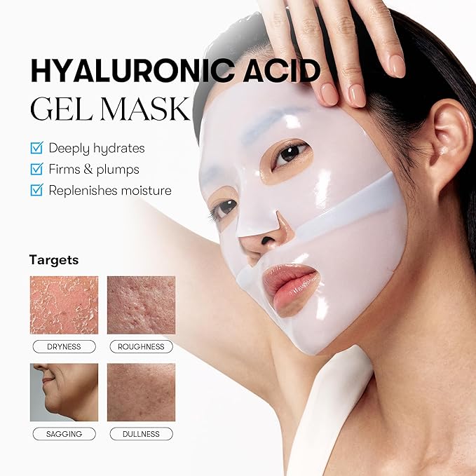 VT COSMETICS Hydrop Reedle Shot 100hl 2-Step Hydrogel Mask(34.5gx4ea), Intensive Hydrating, Exosome Hyaluronic Acid, Dewy & Glass Skin, Overnight Melting Mask, Korean Facial Mask - Bloomnest
