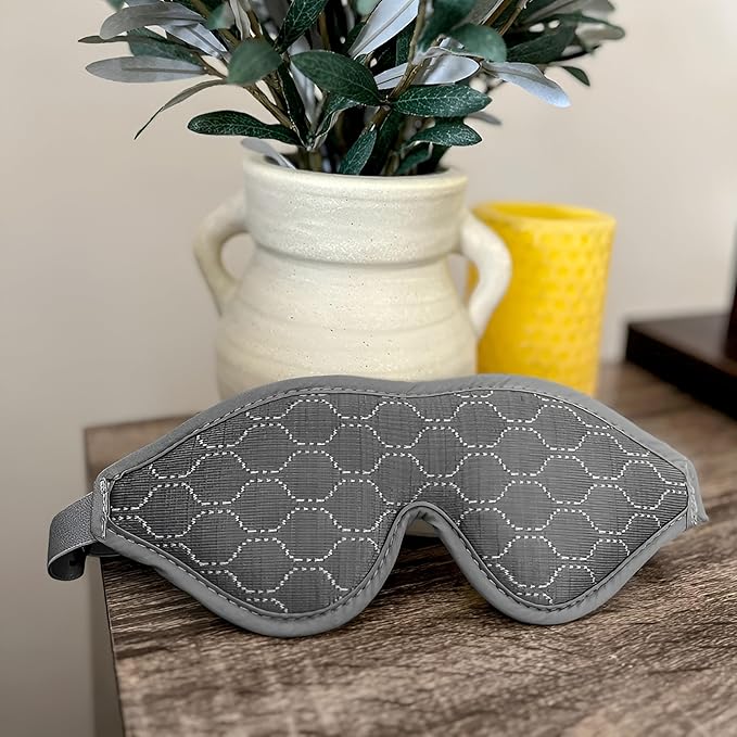 HILU Sleep Mask - 100% Light Blocking Eye Mask for Sleeping - Zero Eye Pressure, Comfortable & Adjustable Design - Durable Sleep Blindfold for Women, Men, Travel, Naps & Shift Work | Gray - Bloomnest