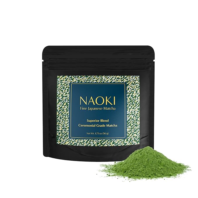 Naoki Matcha Superior Ceremonial Blend – Authentic Japanese First Harvest Ceremonial Grade Matcha Green Tea Powder from Uji, Kyoto (50g / 1.75oz) - Bloomnest