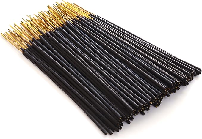 Artisan Hand-Dipped Incense Sticks - Premium 105-sticks Pack Variety Set - 7 Different Scents - Free Incense Holder
