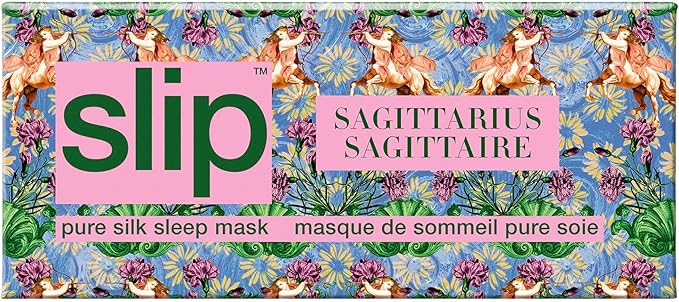 slip Pure Silk Sleep Mask - 100% Pure 22 Momme Mulberry Silk Eye Mask - Comfortable Sleeping Mask with Elastic Band, Zodiac Collection: Sagittarius - Bloomnest