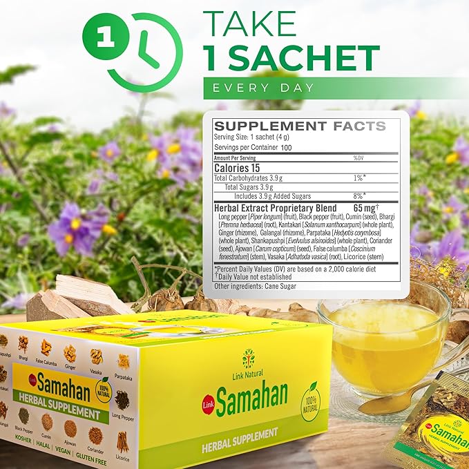 Samahan Tea bags 60 Tea Bags, Link Natural link saman, samahan tea, sri Lanka - Bloomnest