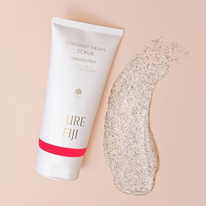 Pure Fiji Coconut Crush Scrub, Dragon Fruit (6oz/180ml) - Bloomnest