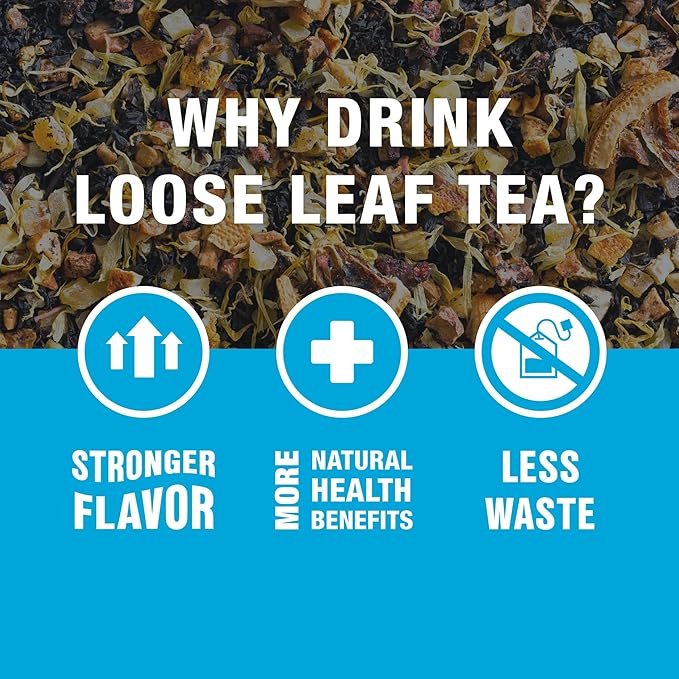 Tiesta Tea - Black Thai Tropical, Loose Leaf, Mango Citrus Black Tea, Premium Blend, High Caffeinated, Make Hot or Iced & Brews up to 50 Cups, 4.5oz Refillable Tin - Bloomnest