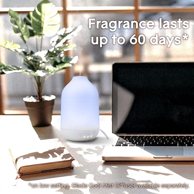 Glade Essential Oil Diffuser Refill, Use with Cool Mist Aromatherapy Diffuser, Air Freshener for Home, Find Clarity Scent with Notes of Bergamot & Lemongrass, 0.56 Fl Oz - Bloomnest