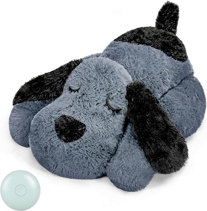 Heartbeat Dog Toy for Puppy- Heartbeat Helps for Dog Anxiety Relief and Calming Aid, Puppy Heartbeat Stuffed Animal Anxiety Calming Behavioral Aid Puppy Heartbeat Toy Sleep aid for Dogs Cats Pets - Bloomnest