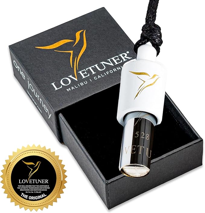 LOVETUNER 528 Hz Breathing Necklace | Stress Relief Whistle | Promote Calm, Relaxation & Focus with Mindful Sound Healing - Bloomnest