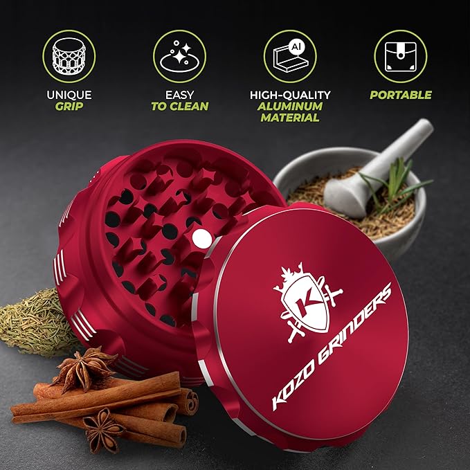 2.5 Inch Grinder Mills, Aluminum - Bloomnest