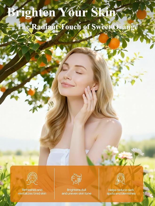 Orange Essential Oil with Premium Gift Box - Sweet Orange Essential Oils for Skin & Diffusers & Aromatherapy - 4 Fl Oz 100% Pure Natural - Gift-Ready Box - Gifts for Women Bloomnest