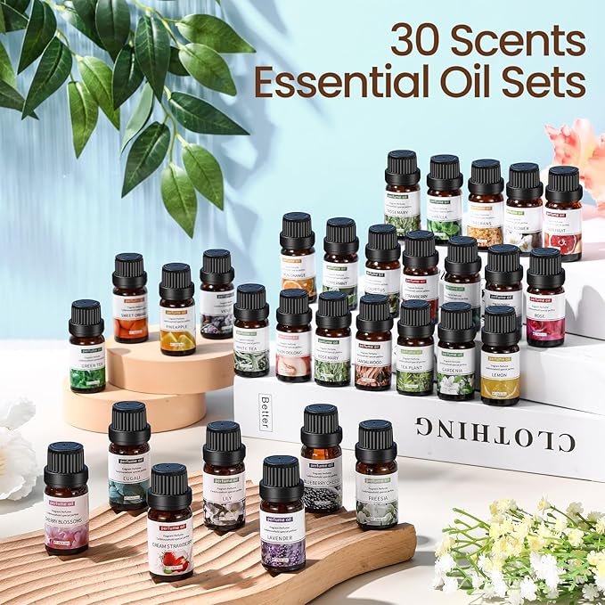 Nuanchu 90 Essential Oils Set 10ml Natural Essential Oils Aromatherapy Kit for Diffuser Humidifier Aromatherapy-Oils for Candle Bath Bombs Making - Bloomnest